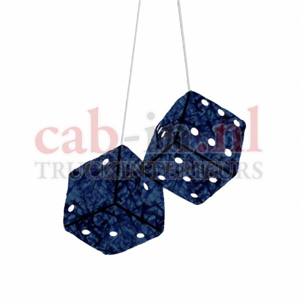 Dobbelstenen (blauwe Deense pluche)