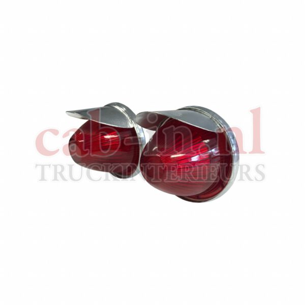 Raamstijl lampjes - Old school (rood) (set van 2)