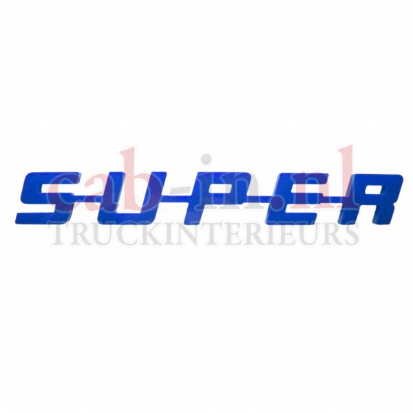 Super kunststof embleem (blauw) - Dikke uitvoering