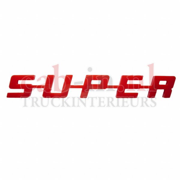 Super kunststof embleem (rood) - Dikke uitvoering